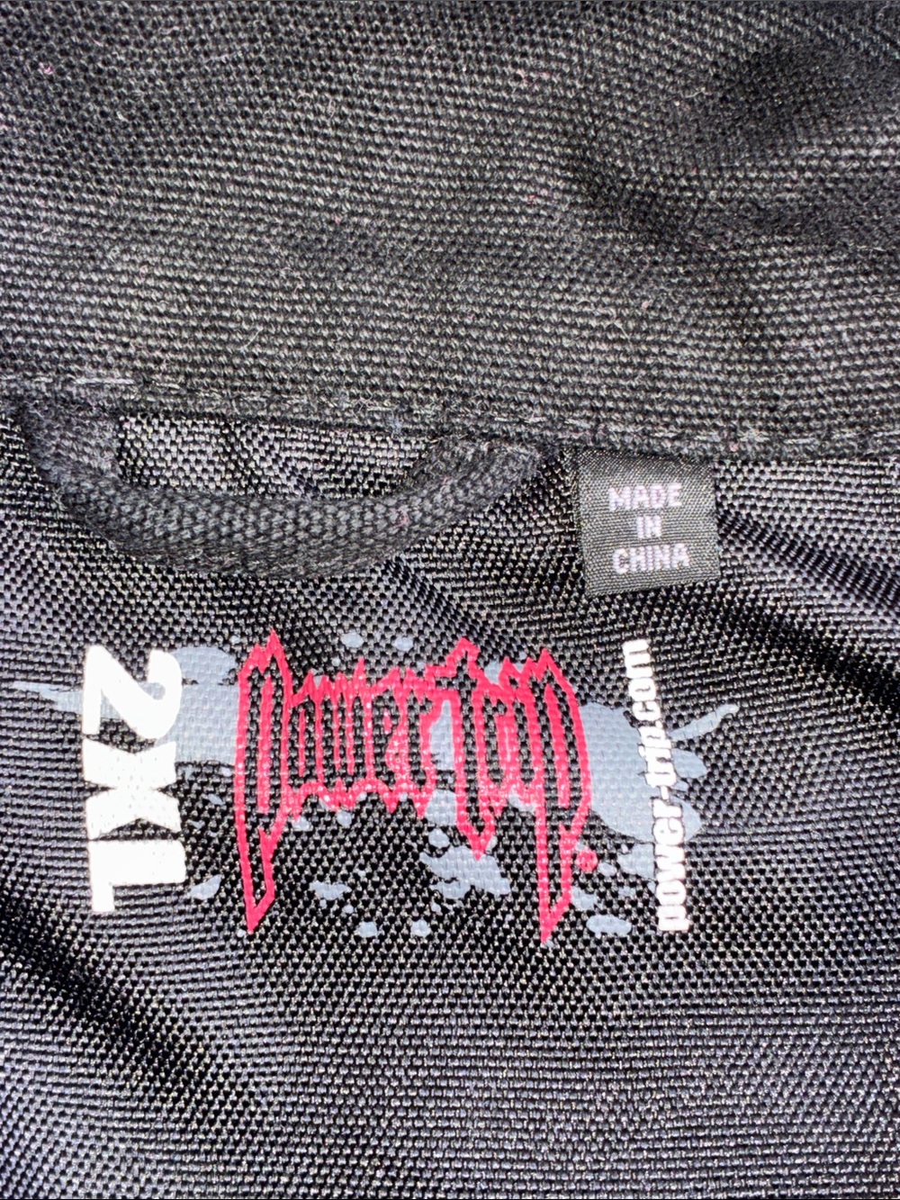 Mens Pre Owned POWER TRIP Black Biker's JACKET 2XL - Picture 2 of 10